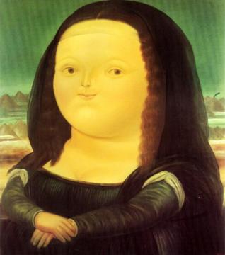 Mona Lisa Aged Twelve Artwork by Fernando Botero