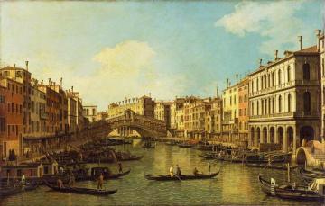 The Grand Canal from the Palazzo Dolfin Artwork by Giovanni Antonio Canal