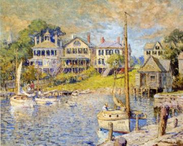 At Edgartown, Martha's Vinyard Artwork by Colin Campbell Cooper
