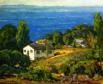 The Old House And The New Artwork by William Wendt