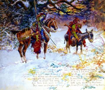 Fool and the Knight Artwork by Charles Marion Russell