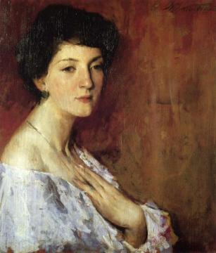 Portrait Of A Woman Artwork by Charles W. Hawthorne