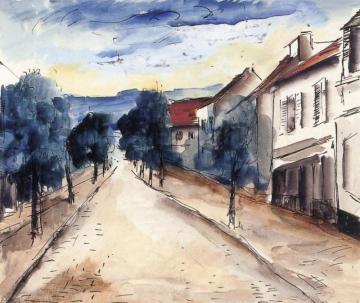 Road In Brezilles Artwork by Maurice De Vlaminck