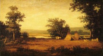 Indian Encampment on the James River, North Dakota Artwork by Ralph Albert Blakelock