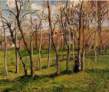 Meadow at Bazincourt Artwork by Camille Pissarro