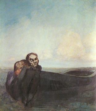 The Angel of Destiny Artwork by Odilon Redon