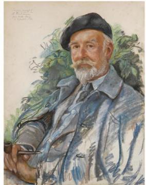 Portrait of Mr. Cobb Artwork by Zinaida Serebriakova