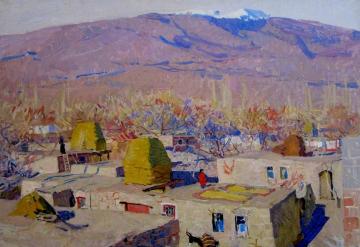 Armenian Village Artwork by Tatiana Yablonskaya