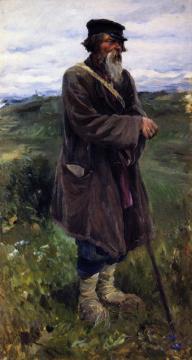 Shepherd And Her Flock Artwork by Sergei Arsenevich Vinogradov