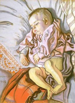 Sleeping Stas, The Artist’s Son Artwork by Stanislaw Wyspianski