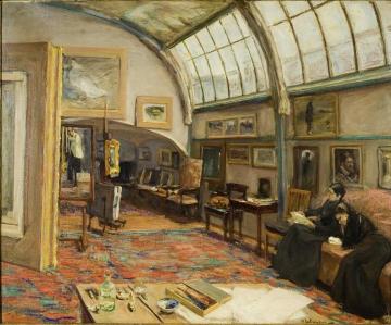 Studio of the painter at the Brandenburg Gate Artwork by Max Liebermann