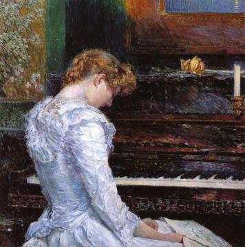 The Sonata Artwork by Frederick Childe Hassam