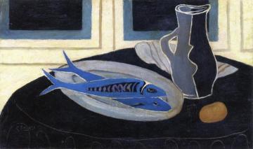 Still LIfe with Fish Artwork by Georges Braque