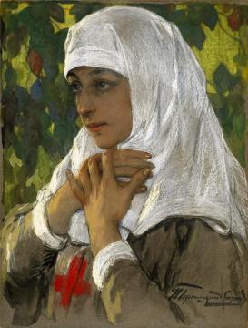 Sister Of Mercy Artwork by Ivan Goryushkin-Sorokopudov