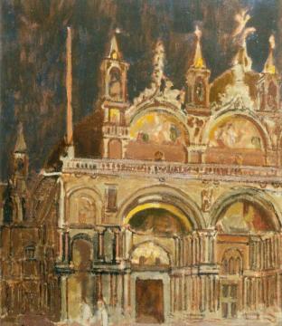 San Marco At Night Artwork by Walter Richard Sickert
