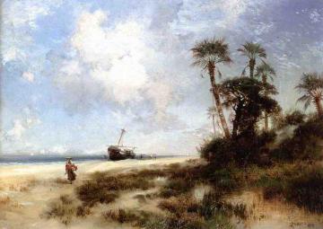 Fort George Island Artwork by Thomas Moran