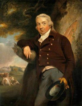 Edward Jenner, with a View of Berkeley, Gloucestershire Artwork by John Raphael Smith