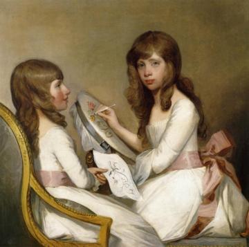 Anna Dorothea Foster and Charlotte Anna Dick Artwork by Gilbert Stuart