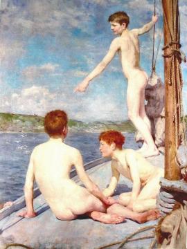 The Bathers Artwork by Henry Scott Tuke