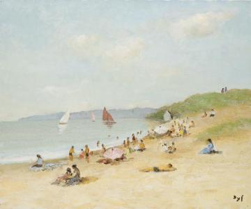 Beach Of Kerjouano Artwork by Marcel Dyf