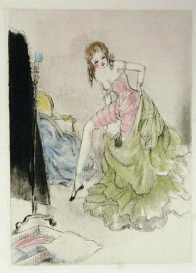 Undressing Artwork by Louis Icart