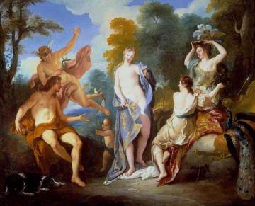 The Judgement Of Paris Artwork by Jean François De Troy
