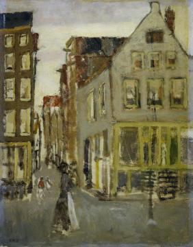 The Lauriergracht at the Tweede Laurierdwarsstraat Artwork by George Heidrik Breitner