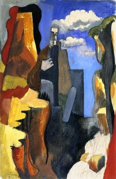 L'Apparition devant les rochers de Grasse Artwork by Roger de la Fresnaye