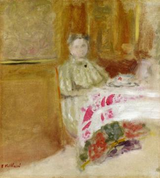 Madame Vuillard at Table Artwork by Edouard Vuillard