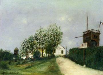 Moulin de Sannois Artwork by Maurice Utrillo