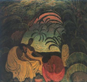 Hamadura and a Coolie Artwork by Otakar Nejedlý