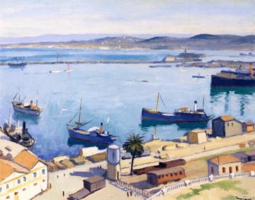 The Docks, Beautiful Weather Artwork by Albert Marquet