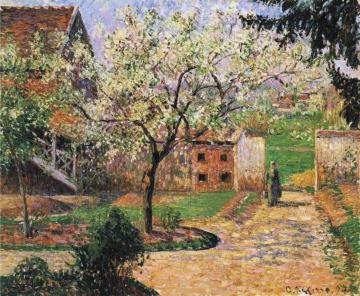 Flowering Plum Tree, Eragny Artwork by Camille Pissarro