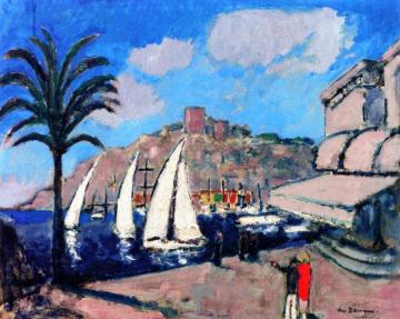 Cannes, Sailboats In The Port Artwork by Kees Van Dongen