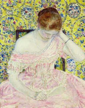The Old Fashioned Gown Artwork by Frederick Carl Frieseke