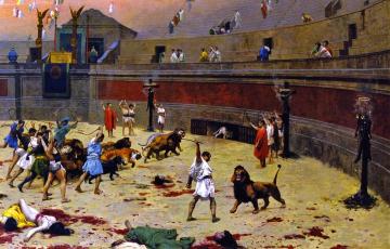 Departure Of The Cats From The Circus Artwork by Jean Leon Gerome