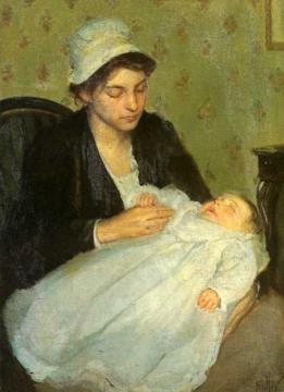 Mother and Child Artwork by Richard Edward Miller