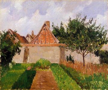 Garden at Eragny (study) Artwork by Camille Pissarro