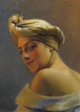 Girl With Turban Artwork by Theodoros Ralli