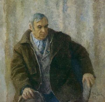 Portrait of Painter E.V. Volobuev Artwork by Tatiana Yablonskaya