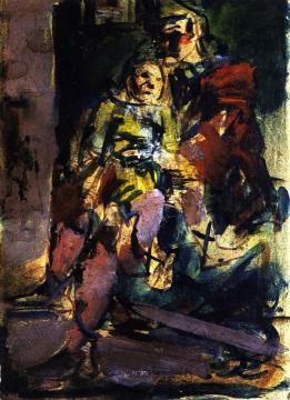 Father and Child Artwork by Georges Rouault