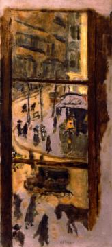 Through the Panes Artwork by Pierre Bonnard