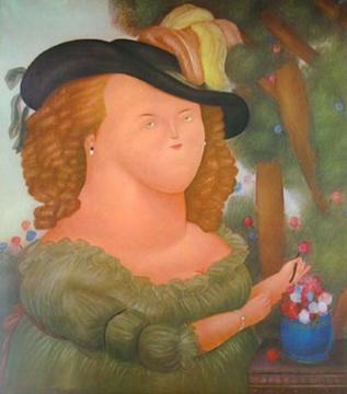 Marie Antoinette after Vigne Lebrun Artwork by Fernando Botero