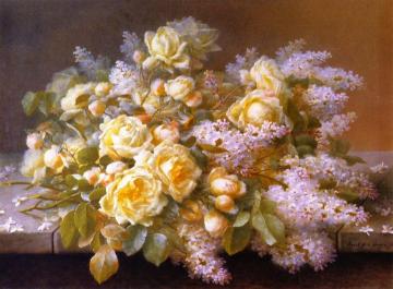 Yellow Roses Artwork by Raoul de Longpre