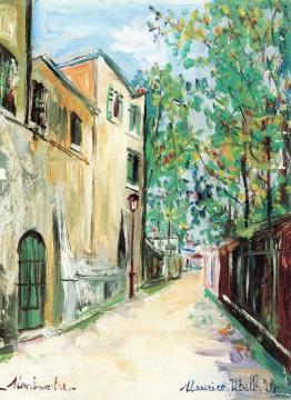 Rue Saint-Vincent in Montmartre Artwork by Maurice Utrillo