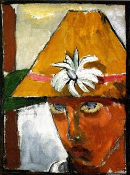 Vanessa Bell In A Sunhat Artwork by Duncan Grant