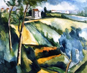 A Hillside Artwork by Maurice De Vlaminck