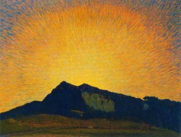 The Sun Rising Above Verna Artwork by Benvenuto Benvenuti