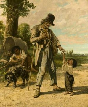 The Charity Of A Beggar At Ornans Artwork by Gustave Courbet