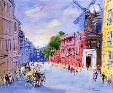 Paris, The Moulin De La Galette Artwork by Jean Dufy